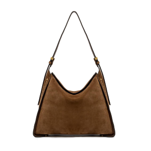 BORSE GIANNI CHIARINI DONNA PENELOPE IN PELLE SCAMOSCIATA A SPALLA COGNAC 12043