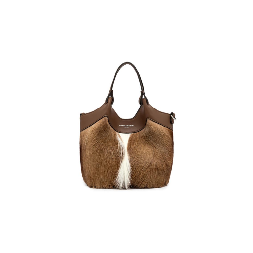 BORSE GIANNI CHIARINI DONNA MINI BAG DUA PELLE SAFARI A MANO E TRACOLLA NATURALE 12018