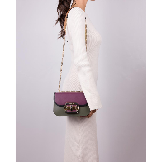 BORSE CROMIA DONNA LADIES BAG JEWEL IN PELLE TRACOLLA CHERRY 1406056