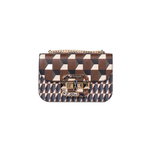 BORSE CROMIA DONNA LADIES BAG JEWEL IN PELLE TRACOLLA MANDORLA 1406073