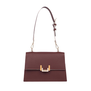 BORSE CROMIA DONNA LADIES BAG BEA IN PELLE A SPALLA E TRACOLLA CASTAGNA 1406133