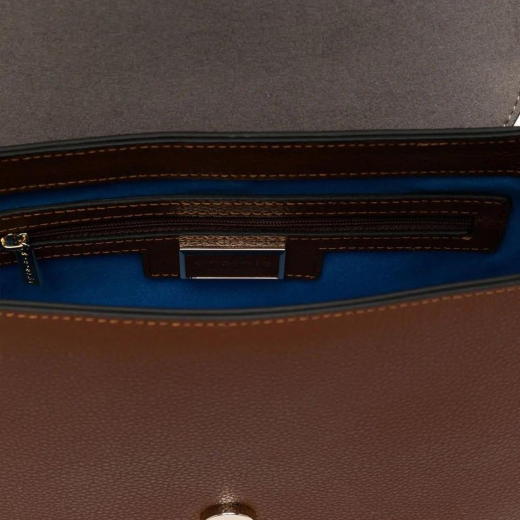 BORSE CROMIA DONNA LADIES BAG GRACE IN PELLE A SPALLA E TRACOLLA MANDORLA 1406139