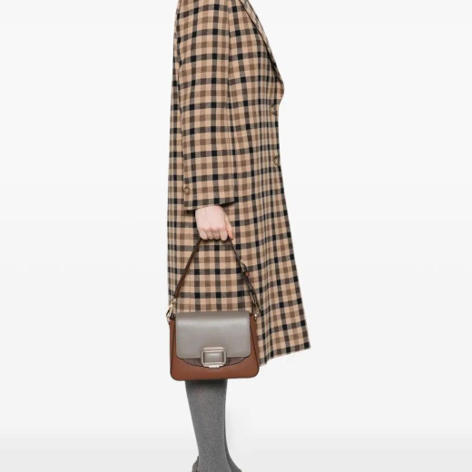 BORSE CROMIA DONNA LADIES BAG GRACE IN PELLE A SPALLA E TRACOLLA MANDORLA 1406139