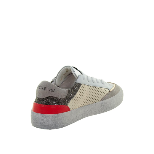 SCARPE DONNA EMANUÉLLE VEE SNEAKER SOLEDAD IN PELLE MULTI PEWTER 461P90010P011CB