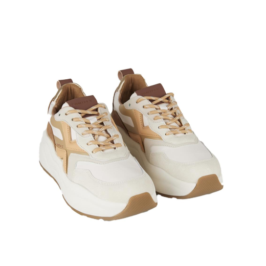 SCARPE ALEXSANDER SMITH DONNA SNEAKER SMITH X IN PELLE LIGHT IVORY HZW8003