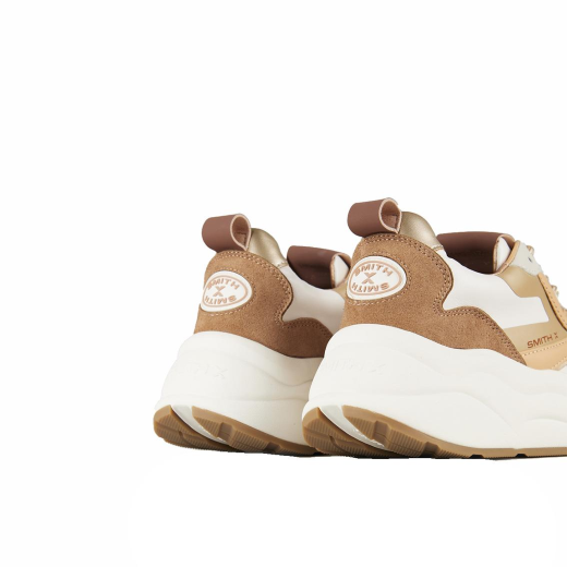 SCARPE ALEXSANDER SMITH DONNA SNEAKER SMITH X IN PELLE LIGHT IVORY HZW8003