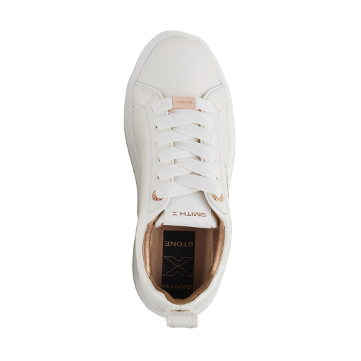 SCARPE ALEXSANDER SMITH DONNA SNEAKER SMITH X IN PELLE PERLATA IRIDE WHITE HSW6595