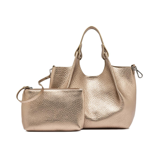 BORSE GIANNI CHIARINI DONNA DUA IN PELLE A MANO E TRACOLLA MIRAGE CLAY 9719