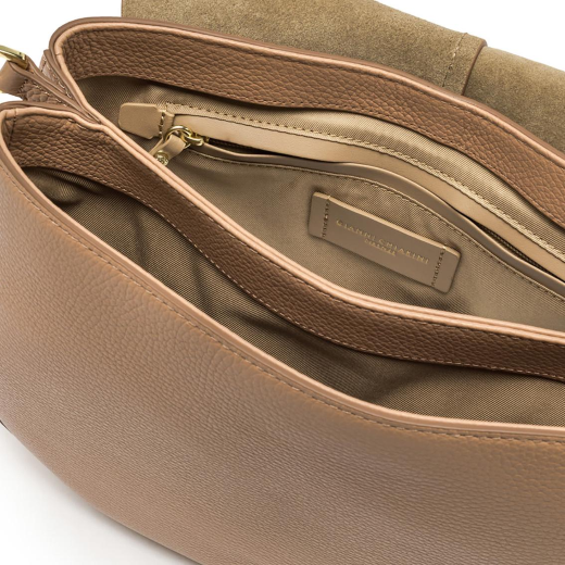 BORSE GIANNI CHIARINI DONNA TRACOLLA HELENA ROUND IN PELLE CLAY BS6037