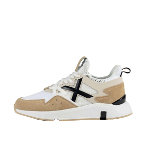 SCARPE MUNICH UOMO SNEAKER CLIK CAMOSCIO E MESH BIANCO CLIK108