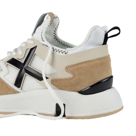 SCARPE MUNICH UOMO SNEAKER CLIK CAMOSCIO E MESH BIANCO CLIK108