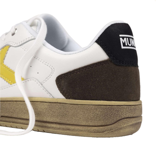 SCARPE MUNICH UOMO SNEAKER LEGIT MAN PELLE BIANCO MARRONE LEGITMAN118