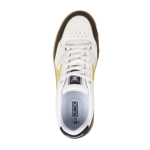 SCARPE MUNICH UOMO SNEAKER LEGIT MAN PELLE BIANCO MARRONE LEGITMAN118