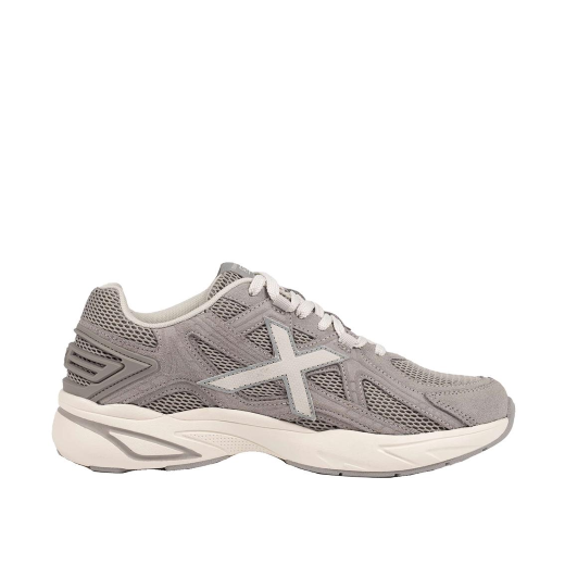 SCARPE MUNICH UOMO SNEAKER M2000 CAMOSCIO E MESH GRIGIO M200007
