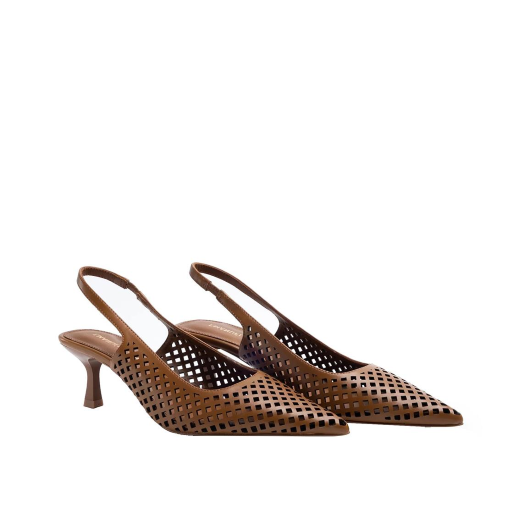 SCARPE DONNA EMANUÉLLE DECOLLETE DIVINA LASERATO CUOIO 461M21812S081