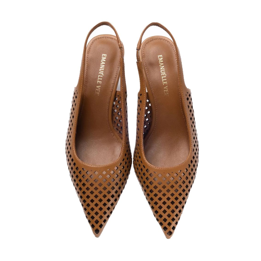 SCARPE DONNA EMANUÉLLE DECOLLETE DIVINA LASERATO CUOIO 461M21812S081