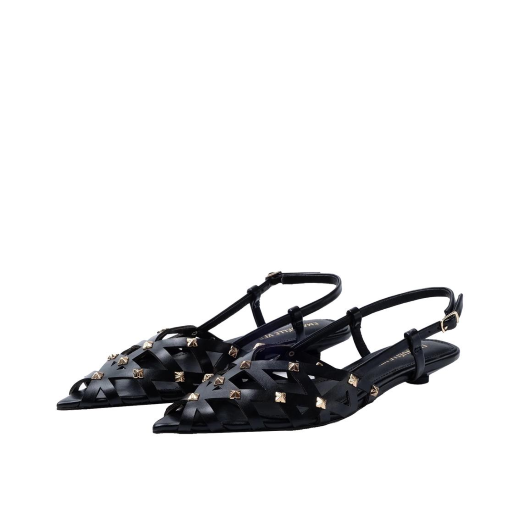 SCARPE DONNA EMANUÉLLE DECOLLETE VIOLA BORCHIATA BLACK 461M21220S082