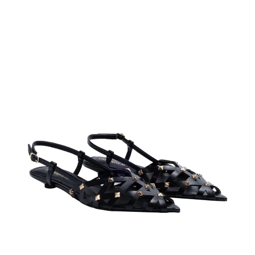 SCARPE DONNA EMANUÉLLE DECOLLETE VIOLA BORCHIATA BLACK 461M21220S082