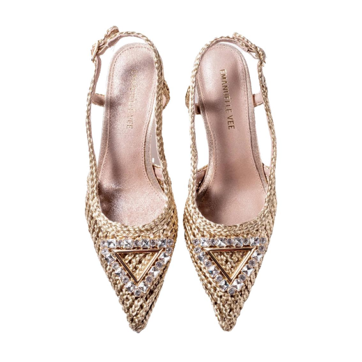 SCARPE DONNA EMANUÉLLE DECOLLETE DIVINA IN RAFFIA BEIGE461M21811T200