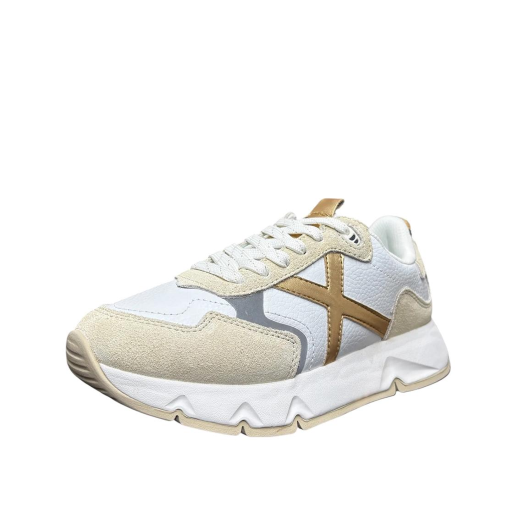 SCARPE MUNICH DONNA SNEAKER MAMBA 05 PELLE BIANCO