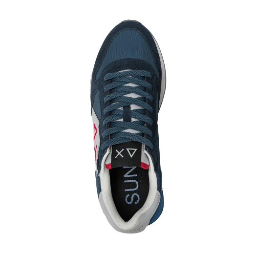 SCARPE SUN68 UOMO SNEAKER JAKI 2.0 PELLE SCAMOSCIATA E TESSUTO TECNICO NAVY BLU Z36115