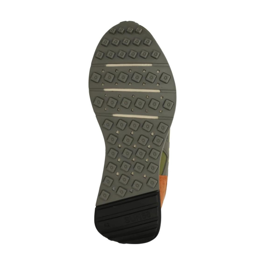 SCARPE SUN68 UOMO SNEAKER JAKI 2.0 PELLE SCAMOSCIATA E TESSUTO TECNICO MILITARE Z36115