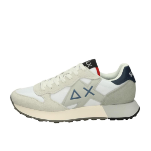 SCARPE SUN68 UOMO SNEAKER JAKI 2.0 PELLE SCAMOSCIATA E TESSUTO TECNICO BIANCO Z36115