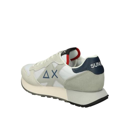 SCARPE SUN68 UOMO SNEAKER JAKI 2.0 PELLE SCAMOSCIATA E TESSUTO TECNICO BIANCO Z36115