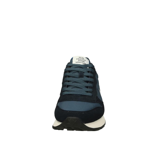 SCARPE SUN68 UOMO SNEAKER TOM PELLE SCAMOSCIATA E TESSUTO TECNICO NAVY BLUE Z36101