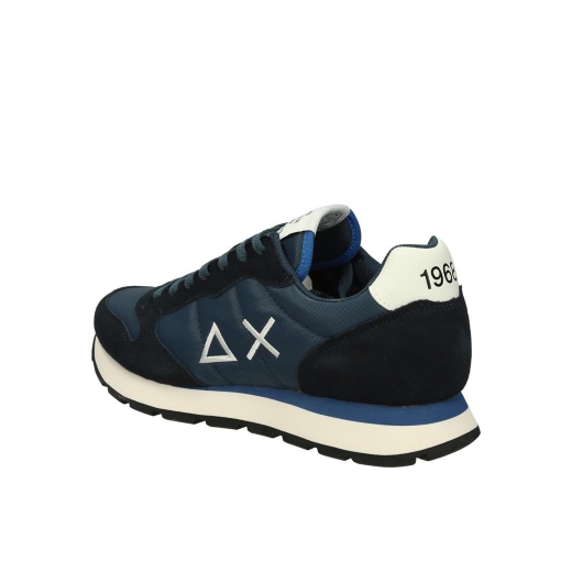 SCARPE SUN68 UOMO SNEAKER TOM PELLE SCAMOSCIATA E TESSUTO TECNICO NAVY BLUE Z36101