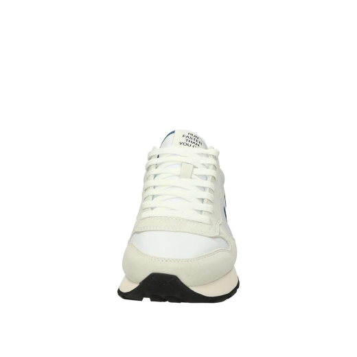 SCARPE SUN68 UOMO SNEAKER TOM PELLE SCAMOSCIATA E TESSUTO TECNICO BIANCO Z36101