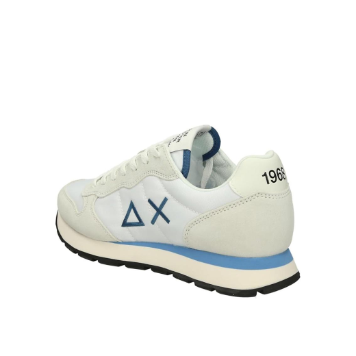 SCARPE SUN68 UOMO SNEAKER TOM PELLE SCAMOSCIATA E TESSUTO TECNICO BIANCO Z36101