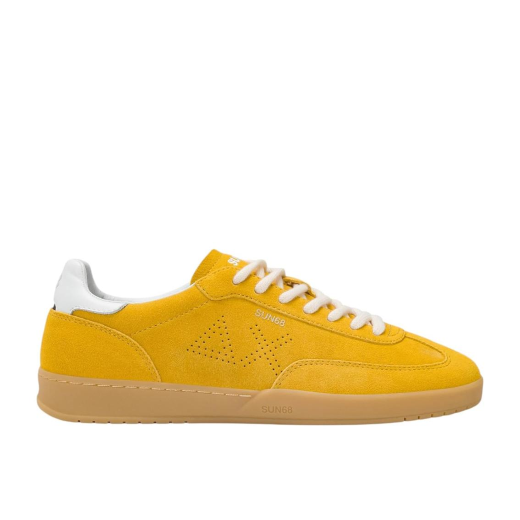 SCARPE SUN68 UOMO SNEAKER CALIFORNIA PELLE SCAMOSCIATA GIALLO Z36142