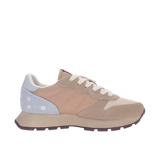 SCARPE SUN68 DONNA SNEAKER SNEAKER ALLY VINTAGE SUEDE E NYLON BEIGE Z36207