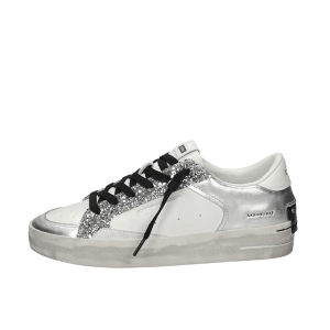 SCARPE CRIME LONDON DONNA SNEAKER SK8 DELUXE SILVER GLAM  IN PELLE 26102PP568