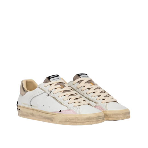 SCARPE CRIME LONDON DONNA SNEAKER DECONSTRUCTED YOU ARE THE SUN IN PELLE WHITE 29070PP810