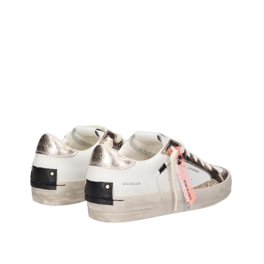 SCARPE CRIME LONDON DONNA SNEAKER SK8 DELUXE PLATINUM GLOW IN PELLE 29125EE810