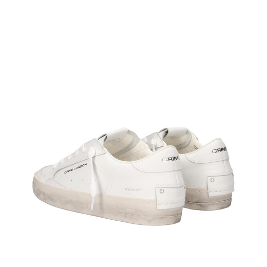 SCARPE CRIME LONDON DONNA SNEAKER SK8 DELUXE VANILLA WHITE IN PELLE 291111AA710