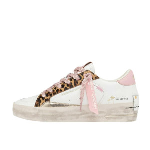 SCARPE CRIME LONDON DONNA SNEAKER SK8 DELUXE WEDGE PINK LEOPARD IN PELLE 29151PP810