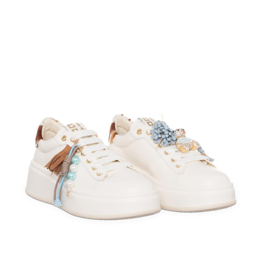 SCARPE GIO+ DONNA SNEAKER GIULIA COMBI LATTE MUCCA OLIVA02A