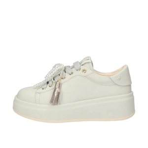 SCARPE GIO+ DONNA SNEAKER LINDA IN PELLE COMBI VERDE ACQUA OLIVA36A
