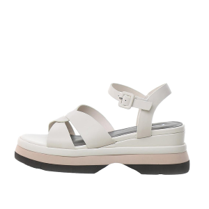 SCARPE DONNA JEANNOT SANDALI IN PELLE OFF WHITE AJ522B