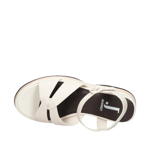 SCARPE DONNA JEANNOT SANDALI IN PELLE OFF WHITE AJ522B