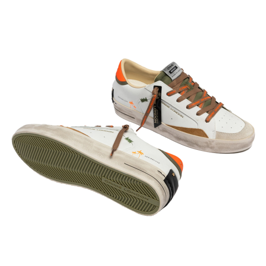SCARPE CRIME LONDON UOMO SNEAKER SK8 DELUXE AMBER TANGERINE 19101PP810