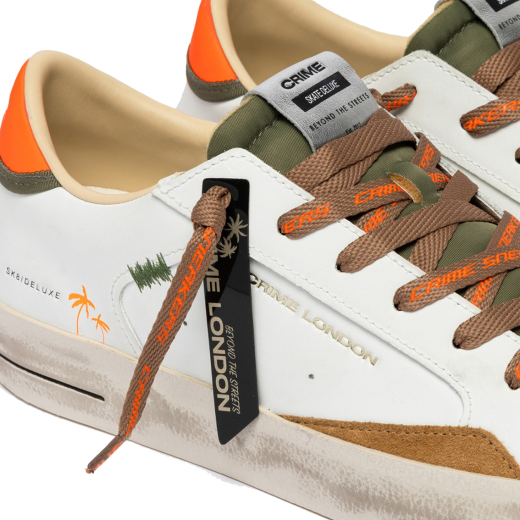SCARPE CRIME LONDON UOMO SNEAKER SK8 DELUXE AMBER TANGERINE 19101PP810