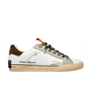 SCARPE CRIME LONDON UOMO SNEAKER DECONSTRUCTED MILITARY GREEN 19071PP810