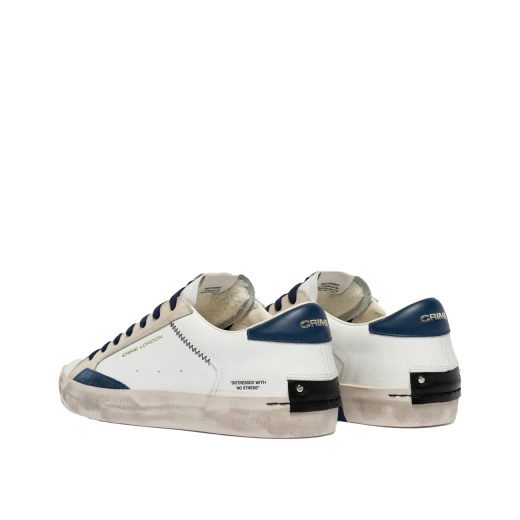 SCARPE CRIME LONDON UOMO SNEAKER DISTRESSED NAVY BLUE 19003PP810