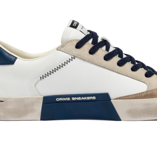 SCARPE CRIME LONDON UOMO SNEAKER DISTRESSED NAVY BLUE 19003PP810