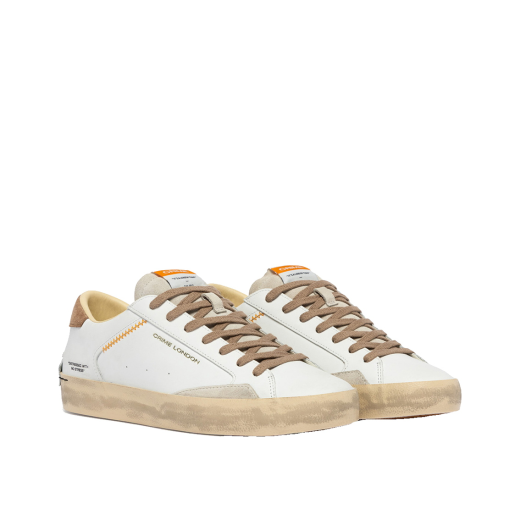 SCARPE CRIME LONDON UOMO SNEAKER DISTRESSED SCARPE CRIME LONDON UOMO SNEAKER DISTRESSED SADDLE BROWN 19002PP810