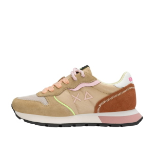 SCARPE SUN68 DONNA SNEAKER ALLY SOLID COLOR EXPLOSION SUEDE E NYLON BEIGE Z36204
